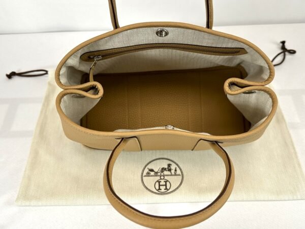 Hermès Biscuit Garden Party 30 with Palladium Hardware.