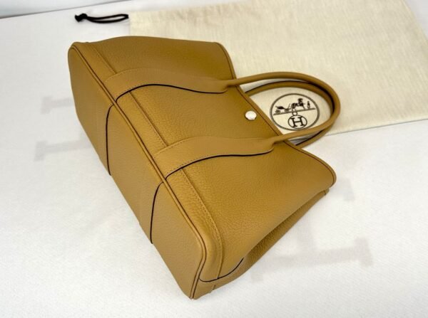 Hermès Biscuit Garden Party 30 with Palladium Hardware.