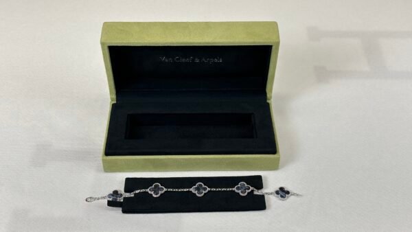 Van Cleef & Arpels VCA 2023 Pietersite Alhambra 5-motif Bracelet.