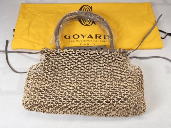 Goyard Aligre Raffia Net with Taupe Goyardine.