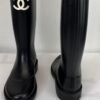 Chanel  Black Rain Boots! Stay in fashion all seasons
