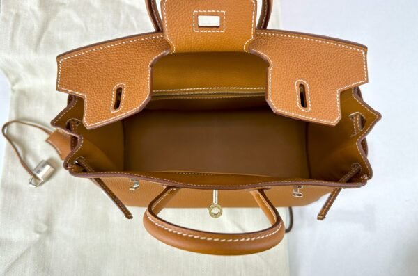 Hermès Gold Togo Birkin 25 with Palladium Hardware.