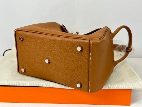 Hermès Gold Clemence Lindy 26 with Palladium Hardware.