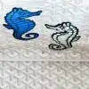 Goyard 2024 Limited Editon Sand Anjou PM Seahorse Embroidery.