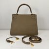 Hermès Etoupe Togo Leather Kelly 28 with Gold Hardware.