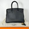 Hermès Birkin 30 Black Jonathan Leather with Gold Hardware.