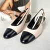 Chanel 24P Light Pink Shiny Lambskin Slingbacks