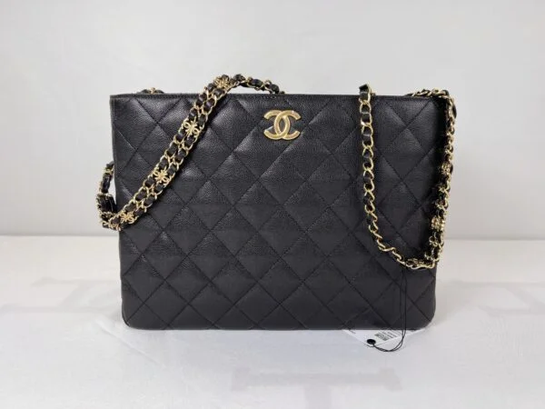 Chanel Black Caviar Coco First Shopping Tote. The Most Popular Tote of 22K.