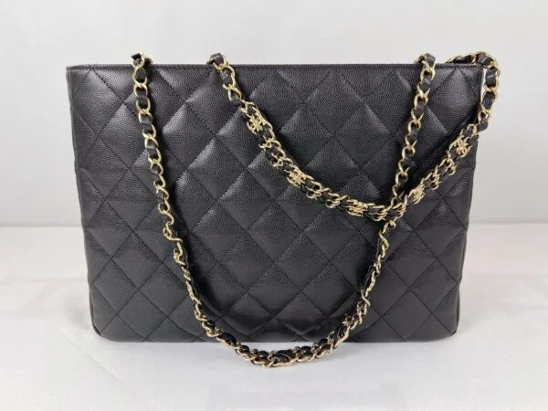 Chanel Black Caviar Coco First Shopping Tote. The Most Popular Tote of 22K.