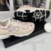 Chanel 23S Pink Tweed Sneakers.