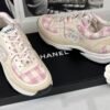 Chanel 23S Pink Tweed Sneakers.