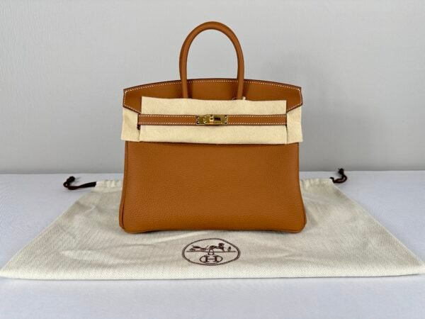 Hermès Gold Togo Leather Birkin 25 with Gold Hardware