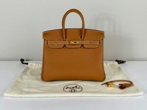 Hermès Gold Togo Leather Birkin 25 with Gold Hardware