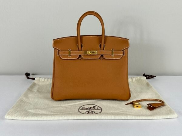 Hermès Gold Togo Leather Birkin 25 with Gold Hardware