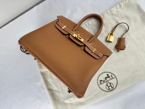 Hermès Gold Togo Leather Birkin 25 with Gold Hardware