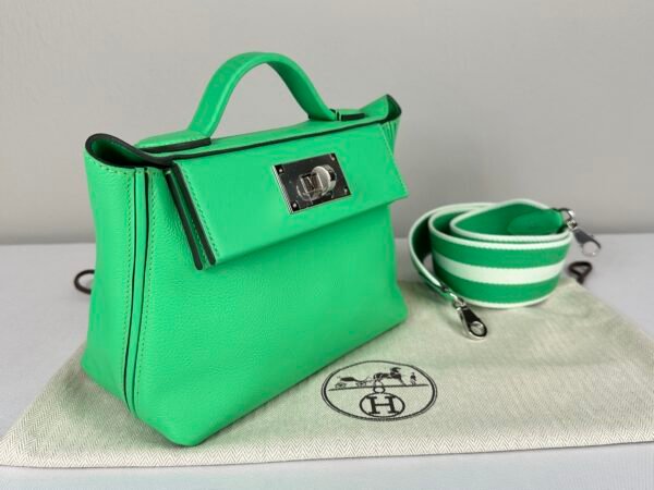 Hermès Vert Comics Evercolor 2424  with Palladium Hardware