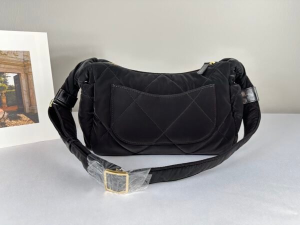 Chanel 24N Black Waterproof Nylon Sac Bag (Bowling Bag)