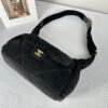 Chanel 24N Black Waterproof Nylon Sac Bag (Bowling Bag)