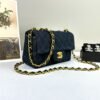 Chanel 25C Denim Rectangular Mini with Matte Gold Hardware