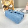 Chanel 25C Light Denim Rectangular Mini with Silver Hardware