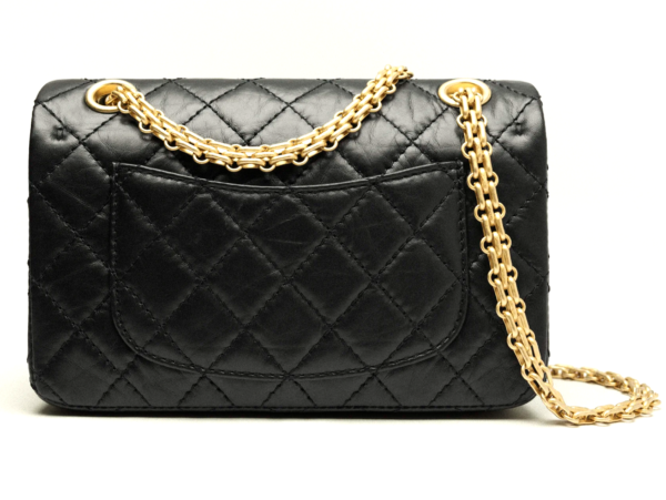 Chanel 25C Black Calfskin Mini 2.55