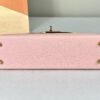 Hermès Rose Sakura and Craie Chèvre Special Order Mini Kelly II