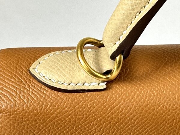Hermès Gold and Trench Epsom Kelly 25 with Gold Hardware