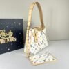 LV X Murakami Multicolor Blanc Carryall PM