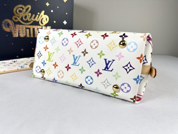 LV X Murakami Multicolor Blanc Carryall PM