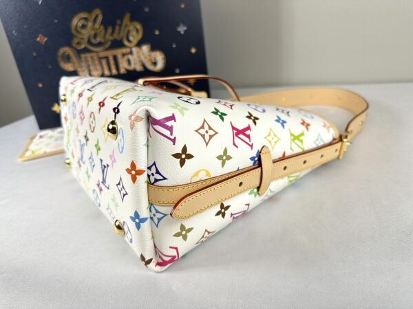 LV X Murakami Multicolor Blanc Carryall PM