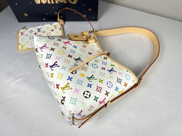 LV X Murakami Multicolor Blanc Carryall PM