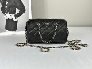 IMG_3515 Chanel 25P Black Caviar Bowling Bag