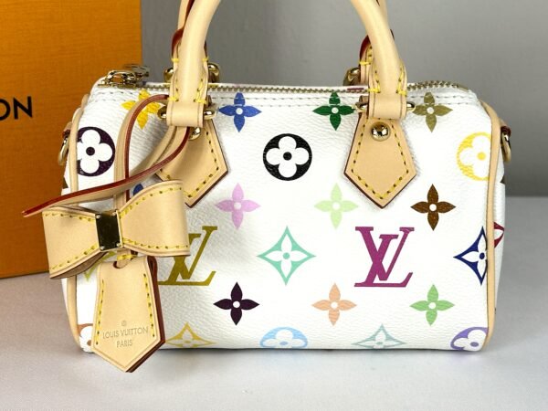 LV x Murakami White Speedy Nano