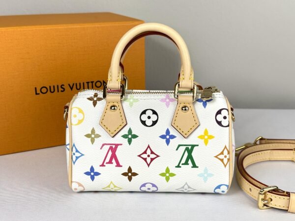 LV x Murakami White Speedy Nano