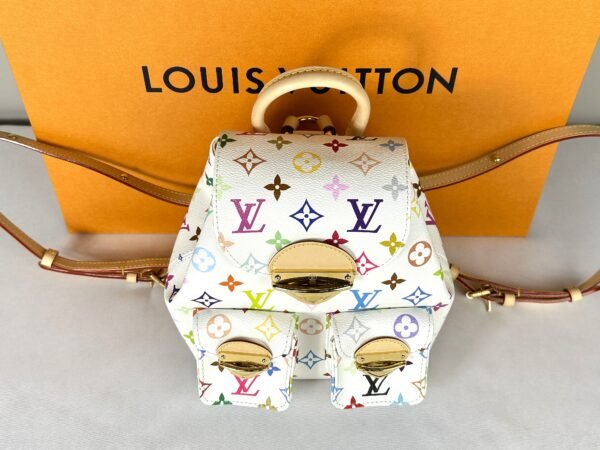 Louis Vuitton x Murakami White Multicolor Venice Backpack