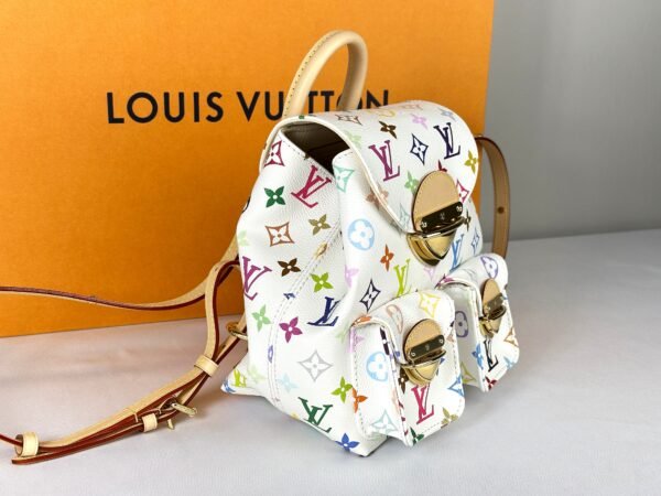 Louis Vuitton x Murakami White Multicolor Venice Backpack
