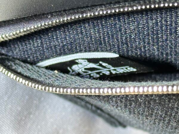 Hermès Black Mini Herbag with Palladium Hardware