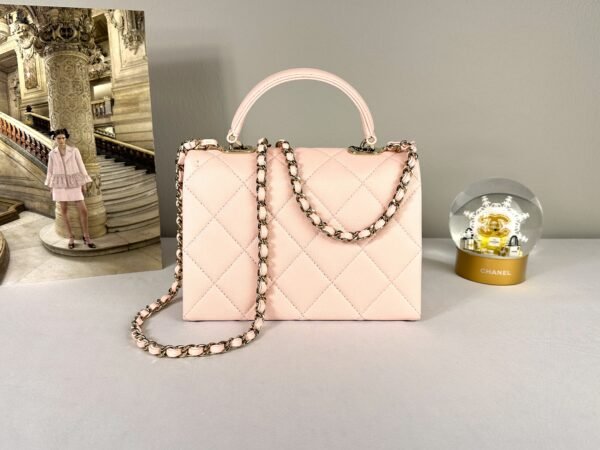 Chanel 25S Pink Caviar Small Retro Twist Flap Bag
