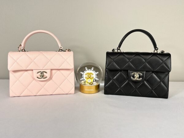 Chanel 25S Pink Caviar Small Retro Twist Flap Bag