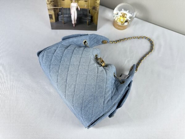 Chanel 25S Light Blue Denim Small 25 Bag