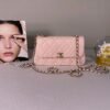 Chanel 25S Pink Lambskin Flap & Go Wallet on Chain