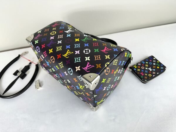 LV and Murakami Black Multicolor Speedy 30