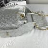 Chanel 25S Silver Caviar Medium 25 Bag