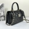 Chanel 25S Black Lambskin Mini Trendy CC