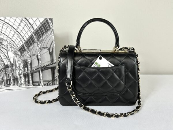 Chanel 25S Black Lambskin Mini Trendy CC