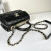 Chanel 25S Black Lambskin Mini Trendy CC