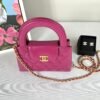 Chanel 24A Fuchsia Shiny Calfskin Kelly Bag