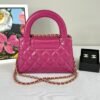 Chanel 24A Fuchsia Shiny Calfskin Kelly Bag
