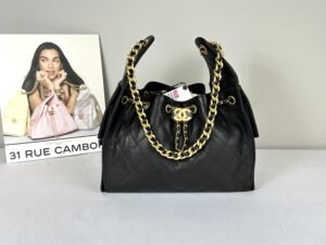 IMG_6726 Chanel 25A Black Caviar Small 25 Bag