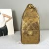 Chanel 25A Dark Gold Caviar Small 25 Bag